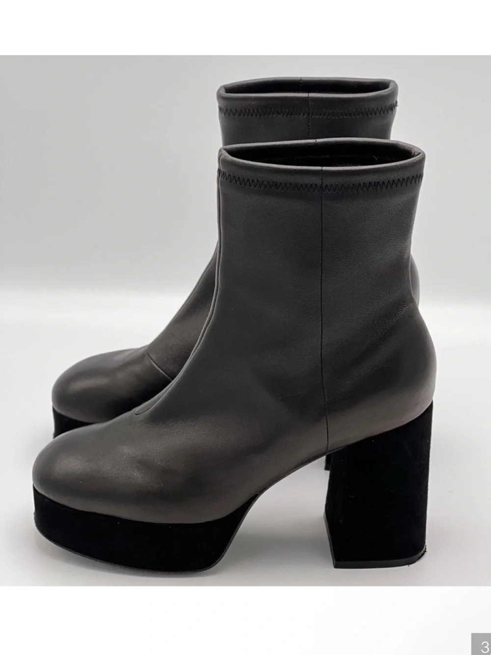 Opening Ceremony Black Platform Sock Boot